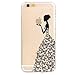Iphone 6 Case,FEIKESI Iphone 6 Protective Case Soft Flexible TPU Transparent Skin Scratch-proof Case for Iphone 6 (4.7-inch)- Butterfuly Girl Pattern