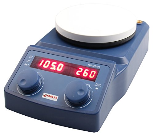 5 Inch Hot Plate Magnetic Stirrer, Ceramic Coated Plate, 50-1500 RPM, RT-280Â°C, 110 V, LED Digital Display