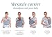 Baby Wrap Carrier by Baby Sense - Baby Sling, Nursing Cover, Baby Slings, Soft Lightweight Stretchy Comfortable Easy Breathable Wraps for Infants & Newborns | Baby Shower Gift (Grey)