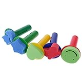 Jili Online 5Pcs Multi-colored Sponge Brush Seal Sponge Paint Brush Kids Painting Toys