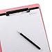 Pink Padfolio Clipboard Portfolio Folder with Pen - Geila PU Leather Resume Portfolio - Interview/Legal Document Organizer & Conference Folder for Business School Office - with 8.5 x11In Writing Pad