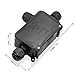 ONEVER External Junction Box | 3 Cable PG9 Underground Junction Box | IP66 Waterproof Plastic Protection Connector | Black