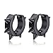Hemlock Unisex Men Punk Ear Studs Cool Circle Hoop Stud (Black)