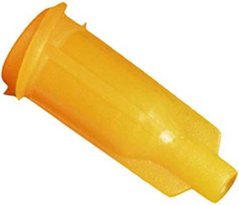 CML Supply Luer Lock Dispensing Syringe Tip Cap Orange 100 pcs