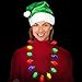 Windy City Novelties Santa Claus Plush Hat 2 Pack for Christmas Parties, Caroling, Gatherings & Party Favors - Green