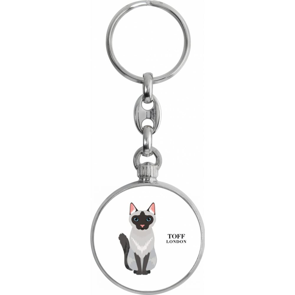 Toff London Siamese Cat Keyring