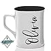Personalized Mugs with Text Personalized Name Engraved Coffee Mug Customized Name Mug - Gift for Her Him Men Women | 7 Different Color #C32