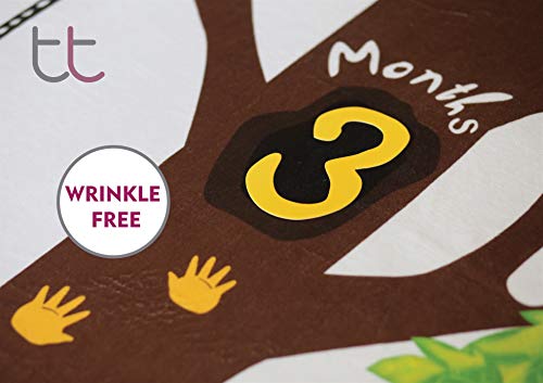 image for TinyLittleThing Baby Monthly Milestone Blanket – Extra Soft | Eco Fr