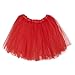 My Lello Red Little Girls Tutu 3-Layer Ballerina (10 mo - 3T)
