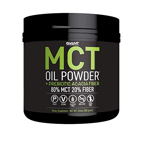 Giant Sports MCT Oil Powder with Prebiotic Acacia Fiber, Unflavored 30 Servings