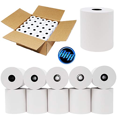 (50 Rolls) 1Ply Kitchen Printer Paper Bond 3" x150' (07928) TMU200 SRP275 Star sp 700 Kitchen