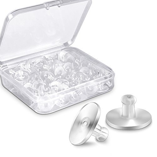 Silicone Earring Back Pads Safety Clear Rubber Earring Clutch Earring Stoper 120 Pieces