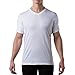 Men's Sweatproof Undershirt | Cotton V Neck T-Shirt with Underarm Sweat Pads | Original Fit | Aluminum-Free Alternative | White | X-Large