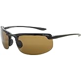 Polarized Fashion Design Rimless Sunglasses F-4266 - Composite Lens, Non-Slip Wrap Frame Unisex Sunglasses