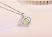 I'S ISAACSONG 925 Sterling Silver Healing Green Moonstone Crystal Charm Love Heart Pendant Necklace and Earring Jewelry Set for Women (Green Moonstone Heart Charm Jewelry Set)
