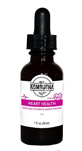 Healthy Heart Tonic - Liquid Heart Drops with Organic Kombucha Tea Extract (1-2 Month Supply) 1oz, Money-back Guarantee (1)