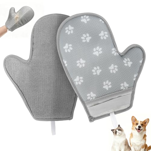 EXPAWLORER Pet Hair Removal Glove for Dogs & Cats, Washable Reusable Electrostatic Magic Brush Pet Hair Remover Glove, Upgraded Fur Removal Tool Grooming for Carpet Couch Sofa Clothing Car Seat, M at Amazon