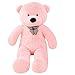 VERCART Giant Huge 3 Foot Teddy Bear Cuddly Stuffed Animals Plush Teddy Bear Toy Doll for Birthday Children's Day Valentine's Day Pink 36 Inches