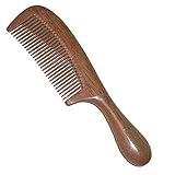 FREUDEWOOD™ Handmade 100% Red Sandalwood Wood Comb 7.4 X1.8