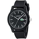 Lacoste Men's 2010766 Lacoste.12.12 Black Watch with Textured Band