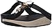 FitFlop Women's Jeweley Toe-Post Flip Flop, Black, 9 M US