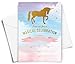 Magical Unicorn Celebration, Rainbow Party Fill In Invitations, 10 Invitations and Envelopes