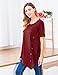 Finejo Women's Casual Short Sleeve Round Neck Irregular Hem Asymmetrical Loose Tunic Tops