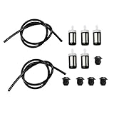 HURI 1.5Feet Fuel Line Grommets Fuel Filter for Stihl BG75 BR320 FC75 FS40 FS56 FS80 FS85 HL75 HS80 HT75 KM85 SR320 SR340 SR400 SR420