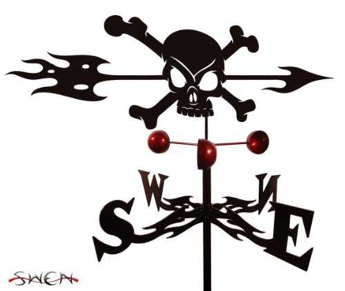 Farrell Series SKULL & CROSS BONES Weathervane ~New~