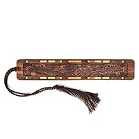 Engraved Wooden Hand Made Bookmarks with Tassel - Elegant - Personalized Version Also Available - Search B071KM7PTZ