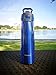 TOPOKO AUTOFLIP Straw Lid Water Bottle Stainless Steel Double Wall Vacuum Insulated Sweat Proof Leak Proof Beverage Taking Aid with Carrying Handle-25 OZ-Blue