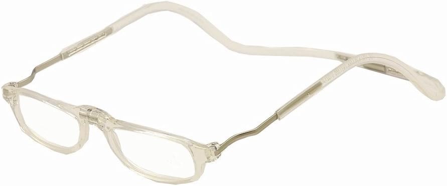 Clic Reader Eyeglasses City XXL Clear Full Rim Magnetic Reading Glasses +2.50