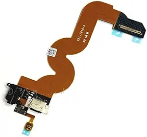 ePartSolution USB Charger Charging Port Dock Connector Flex Cable USB Port + Audio Jack Flex Replacement Compatible with iPod Touch 5th Gen A1421 A1509 USA (Black)