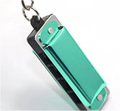 Color Random Mini Harmonica Keychain Mouth Organ Keyring Pendent Rad Silver Tone