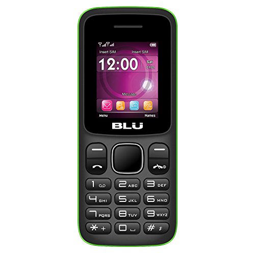 BLU Z4 Z190 Unlocked GSM Feature Phone w/Built-in Flashlight - Green