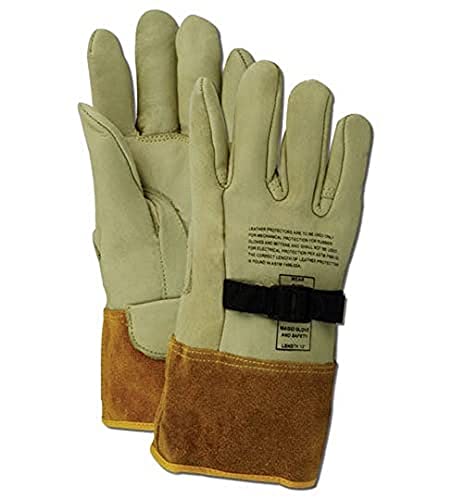 MAGID Leather Lineman Electrical Protector Work Gloves, Pair