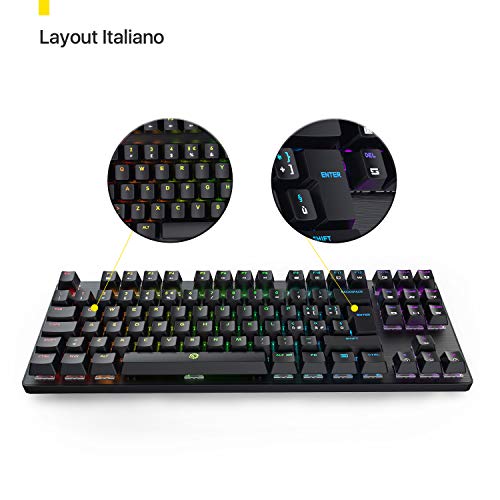 DREVO Tyrfing 88 Key IT Layout (Switch Marron, Negro) - Imagen 3