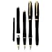 Parker Urban Matte Black Gold Trim Fountain Pen - Medium Point