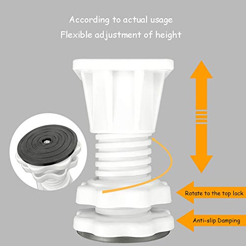 Trolley Pedestal for Wine Rack, Home Heavy-Duty Adjustable Appliance Base for Dryer Washing Machine and Refrigerator,4(Fixed-Foot)