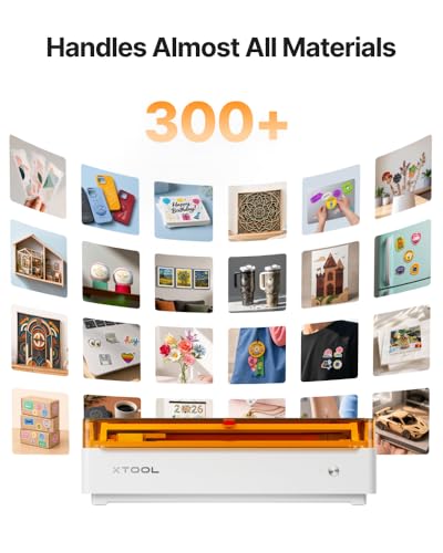 xTool M2 20W Laser Engraver, Built-in Dual Cameras, Class 1 Enclosed Safe Laser Engraving Machine for Home DIY Craft on Wood, Leather, Felt, Fabric, Paper