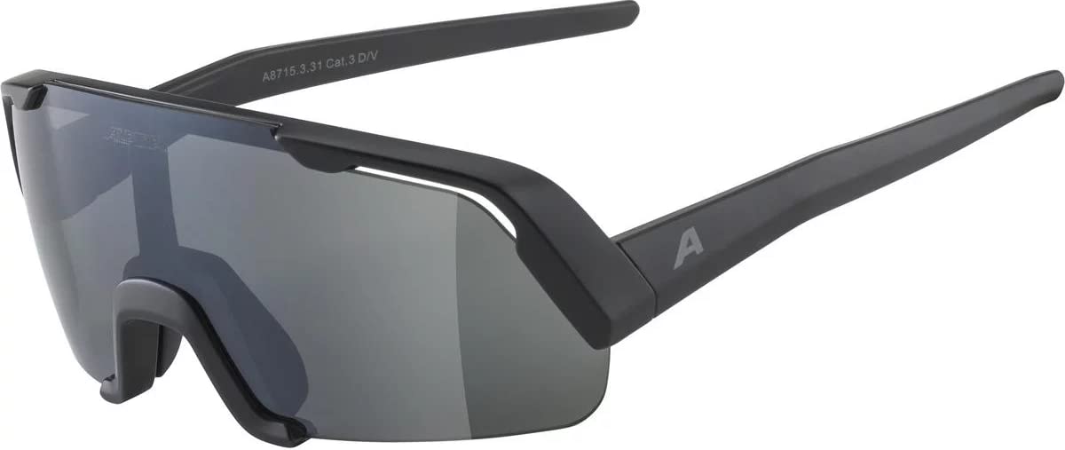 ALPINA Unisex - Children, ROCKET YOUTH sports glasses, black matt/black, One Size