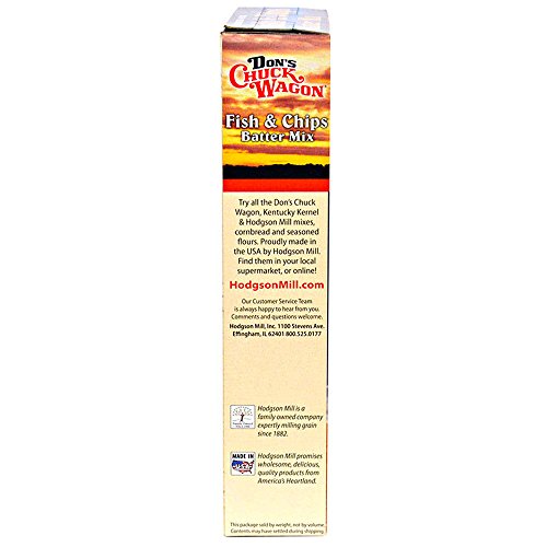 Don's Chuck Wagon Fish & Chips Mix, 12 Ounce (Pack of 6) For Crispy and Delicious Fish Fry, try for Fried Seafood and Vegetables