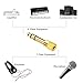VCE 6-Pack Gold Plated 6.35mm 1/4 inch Male to 3.5mm 1/8 inch Female Stereo Jack Adapter