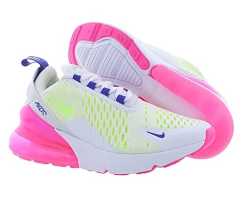Nike Women's Air Max 270 White/Volt-Pink Blast (DH0252 100) in
