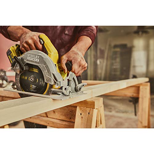 Stanley FatMax V20 Akku-Handkreissäge SFMCS550B (18V, bürstenlos, werkzeuglose Schnitttiefen- und Winkeleinstellung bis… – Bild 6