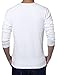 uxcell Men's Color Block Shirt Striped Panel Round Neck Long Sleeve Pullover T-Shirt White 42