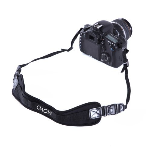 Movo Photo NS-2 Shock-Absorbing Padded Neoprene Camera Neck Strap with Quick Release