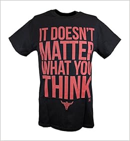 Amazon Com The Rock It Doesn T Matter What You Think Wwe Mens T Shirt S Books Amazon Com The Rock It Doesn T Matter What You Think Wwe Mens T Shirt S Books