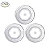 Goldmore Motion Sensor Light,Battery Powered LED Wireless Night Light,Wall Light for Hallway, Closet, Stairs, Bathroom, Bedroom,Kitchen,with FREE 3M Adhesive Pads(3 pack)