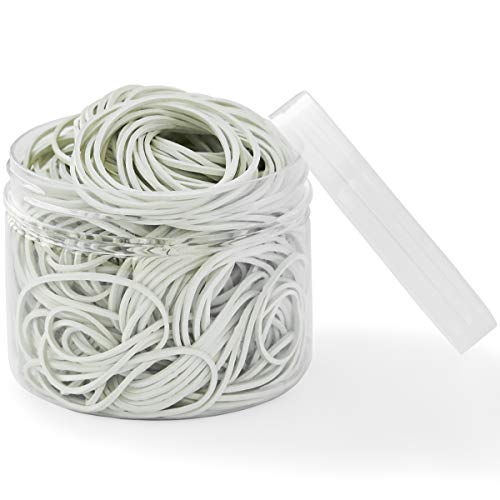 Rubber Bands Office 300pcs White Small Rubber Bands for Office School Home size16 Elastic Hair Band ... - Thumbnail 6